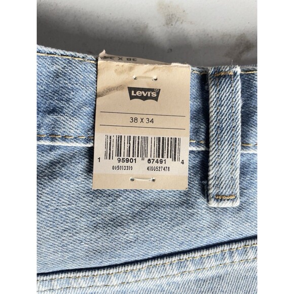 Levi’s 501 Original Fit Men’s Buttonfly Straight Leg Blue Jeans W38 L34 - Picture 9 of 16